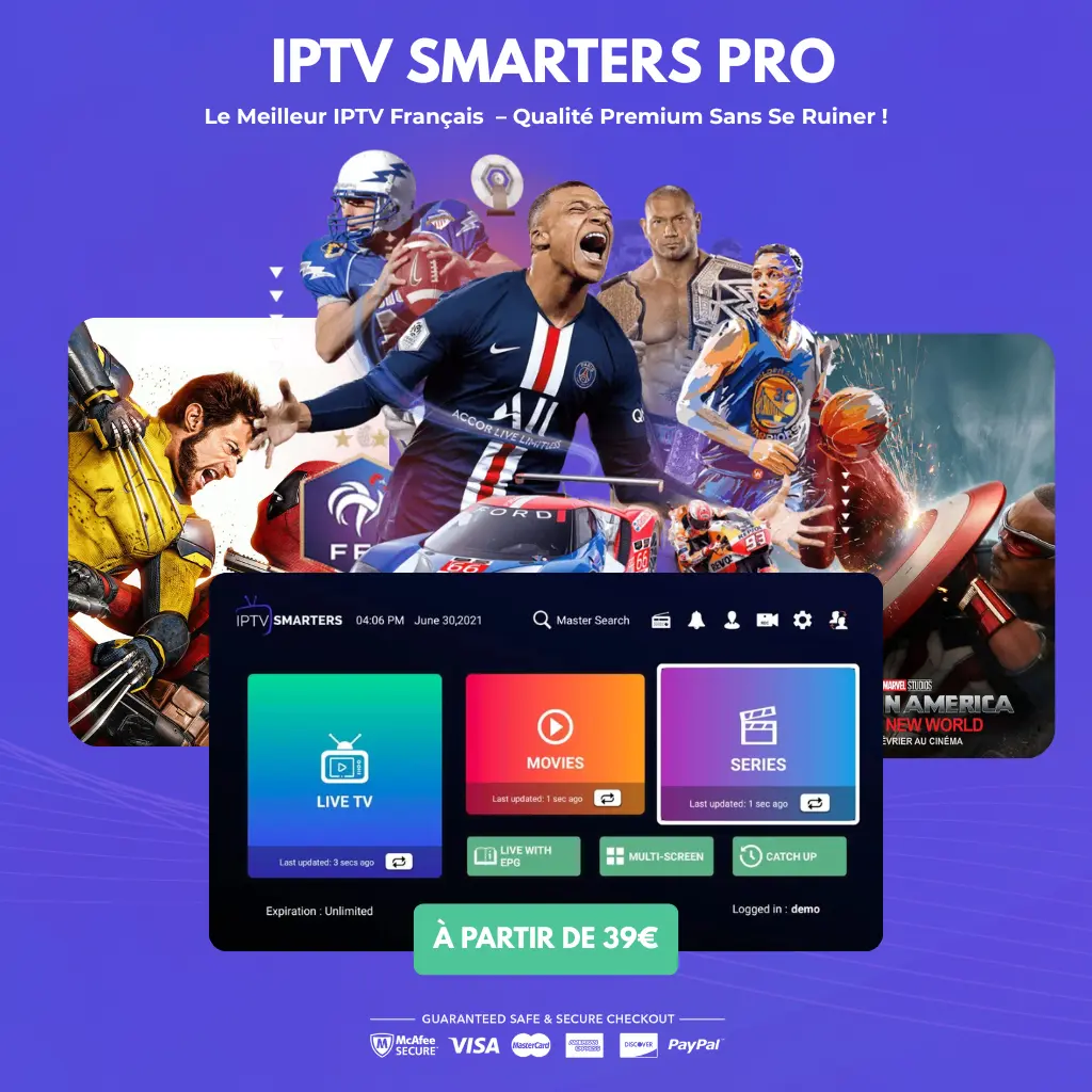 Abonnement IPTV Smarters Pro