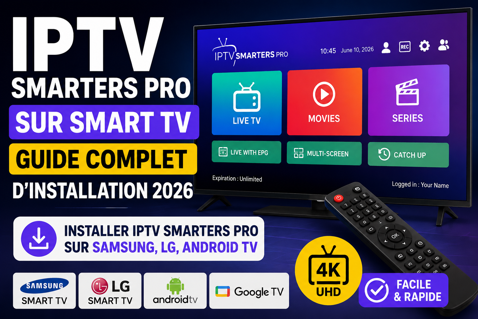 Télécharger IPTV Smarters Pro sur tous vos appareils